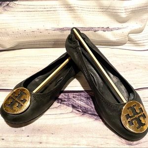 Tory Burch Blk Reva Ballet Flats SZ 7.5